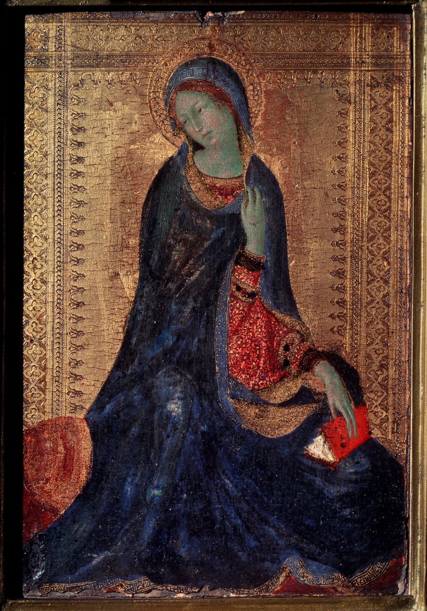 Virgin Annunciate、c1340-c1344 作： シモーネ・マルティーニ
