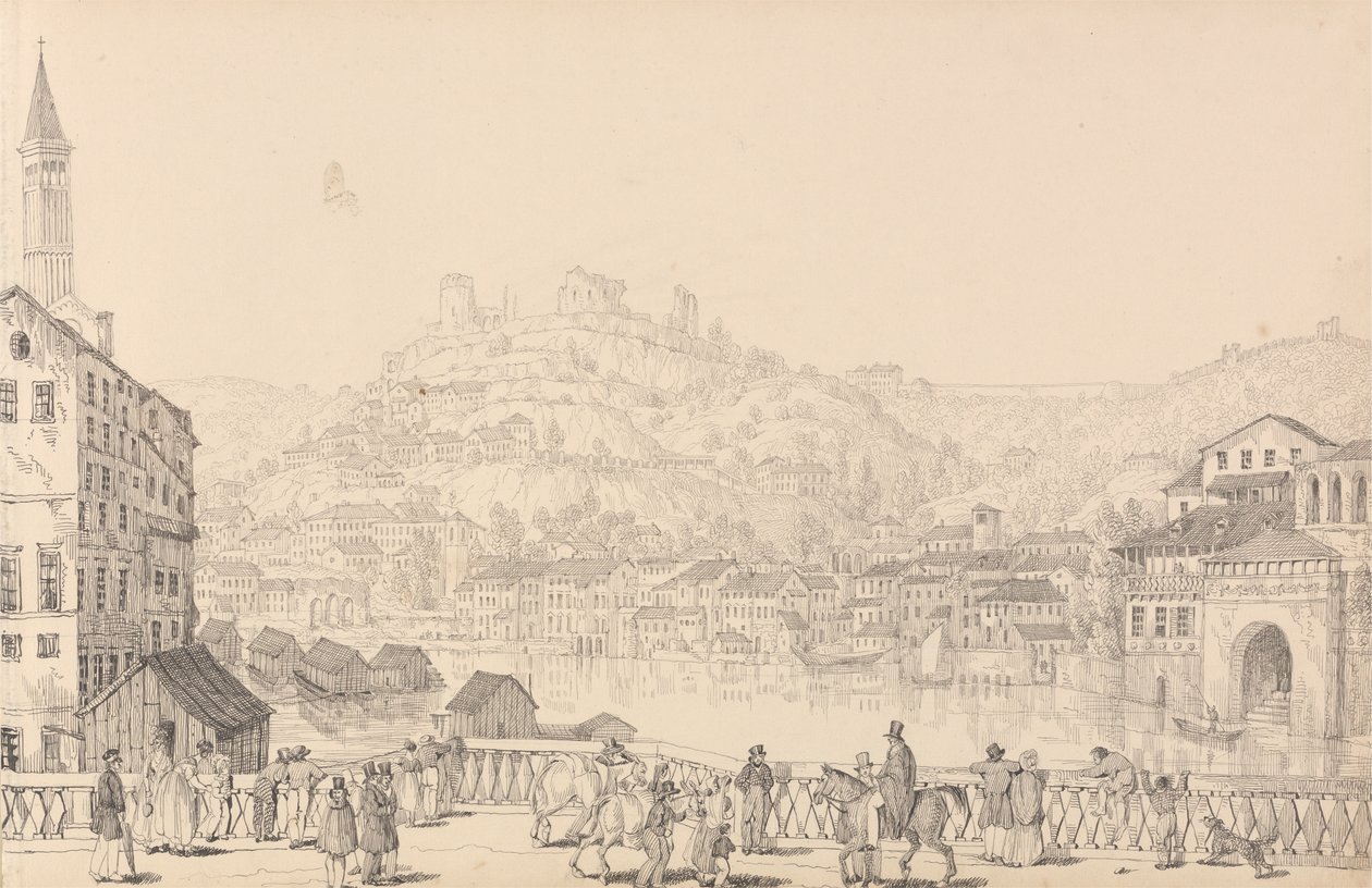 Album of 30 Views in the Tyrol and Italy: City of Verona and Castle of San Pietro from another bridge, 1st Nov.r 1840   1436443   ja       japanese Successfully Translated  Original: Old Sarum in a Storm Translat: Old Sarum in a Storm 1442783 ja japanese S 作： チャールズ・ドイリー卿