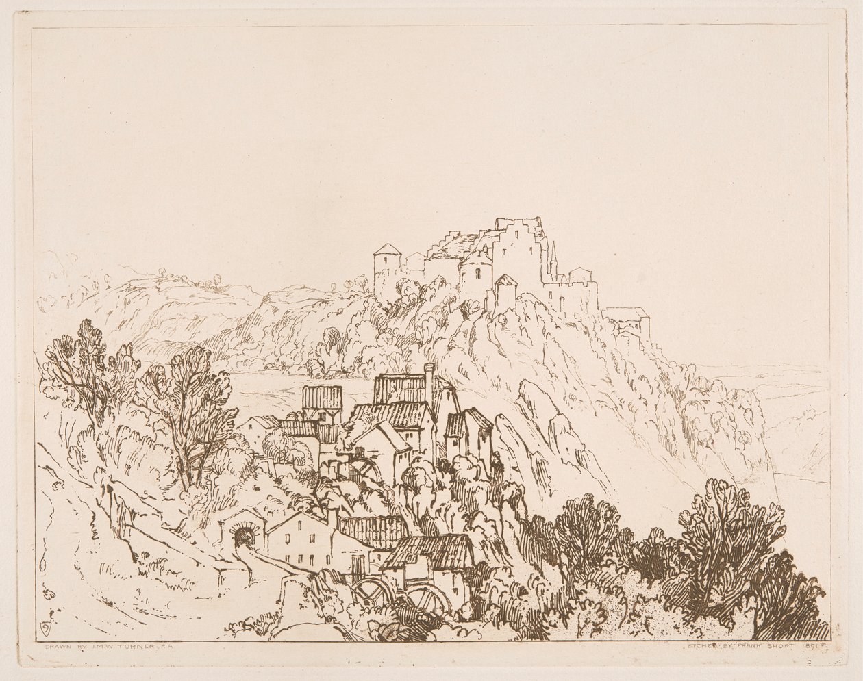 Cataratas do Reno, Schaffhausen 作： フランク・ショート卿