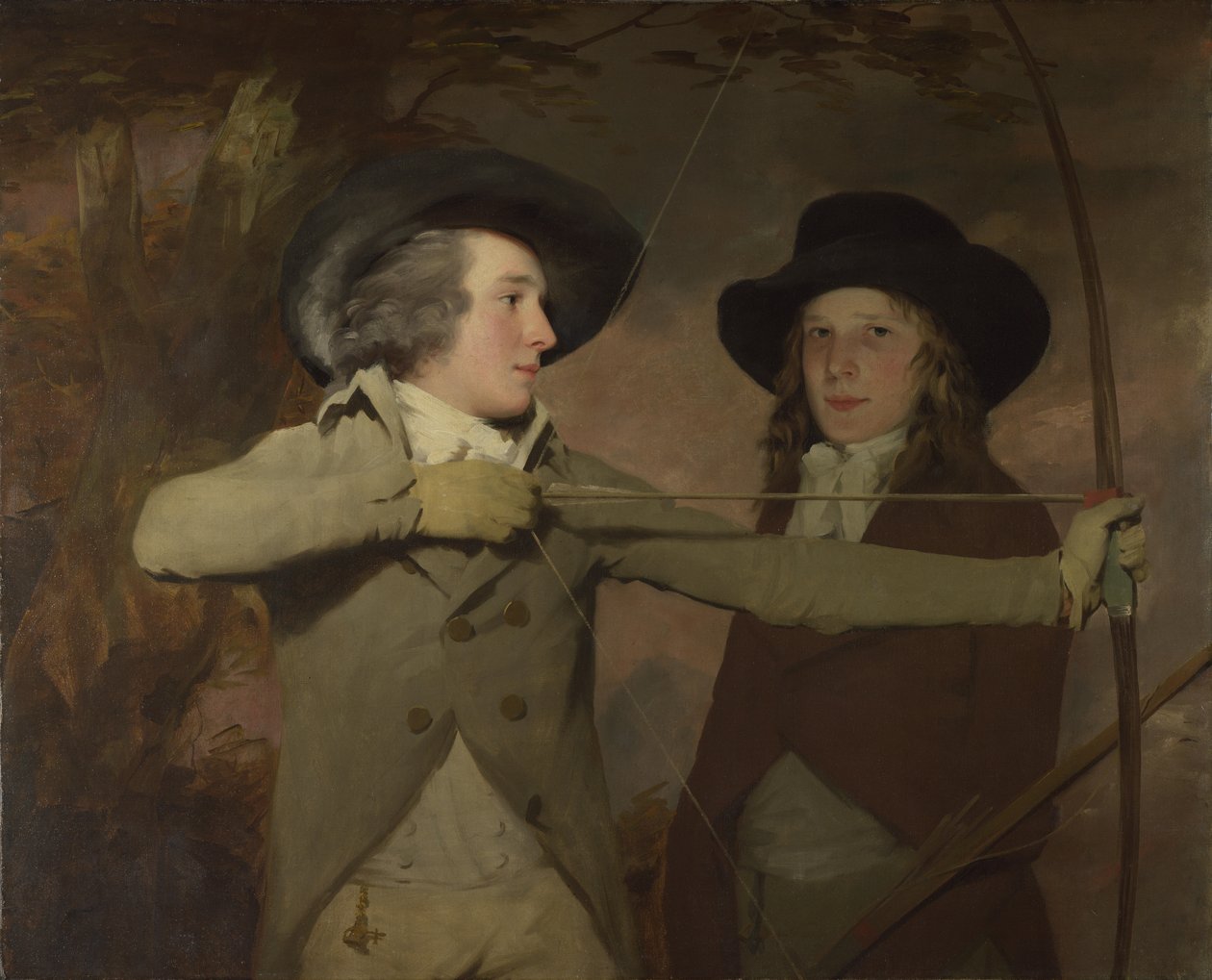 レイスのロバート・ファーガソンとロナルド・ファーガソン卿中将アーチャーズ、c。 1789 作： サー・ヘンリー・レイバーン
