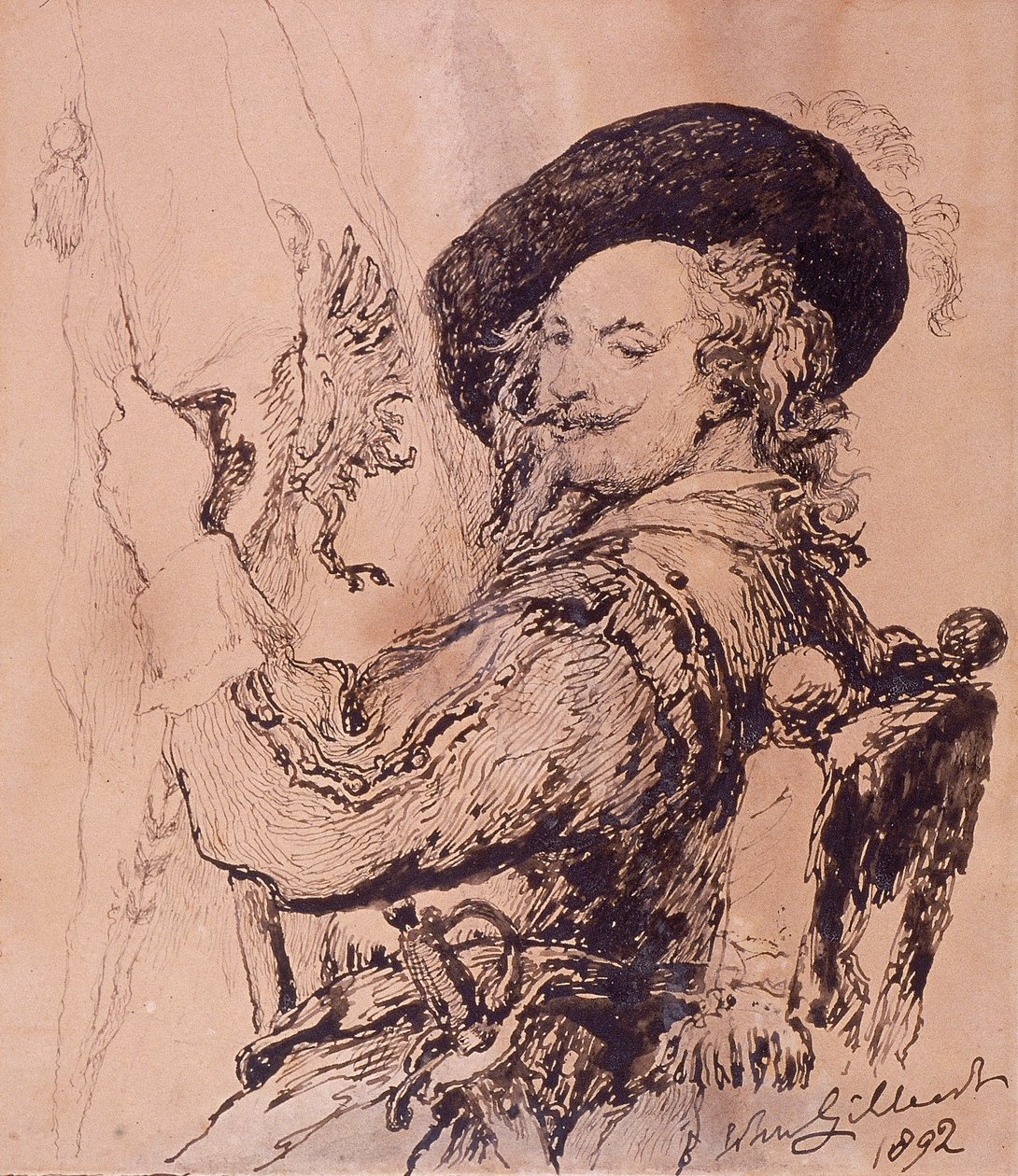 「旗手」、1892 作： ジョン・ギルバートir