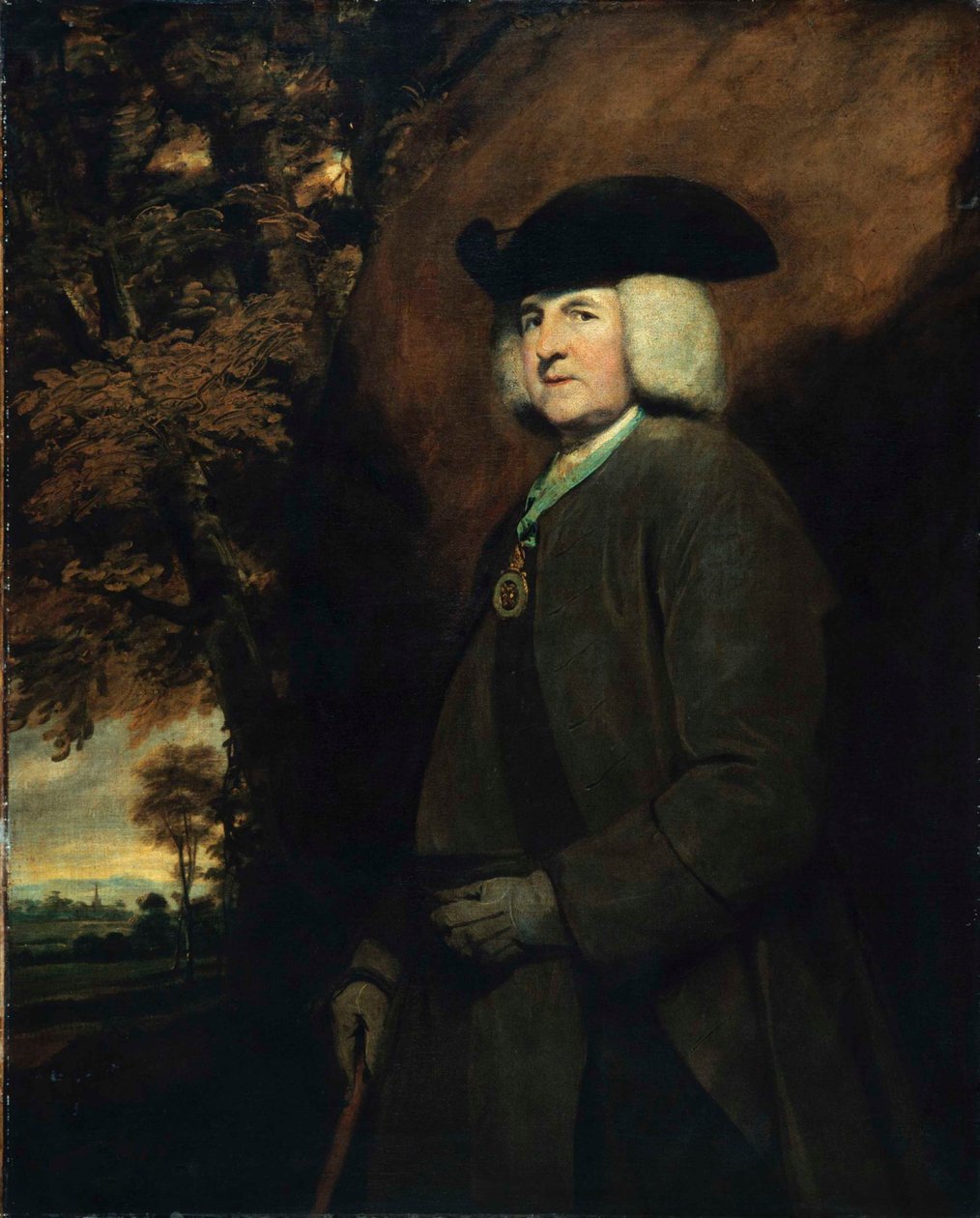 リチャード・ロビンソンの肖像、初代ロークビー男爵、1708～1794年、アーマー大司教、1771～1775年。 作： ジョシュア・レイノルズ卿