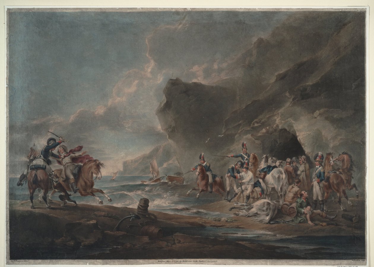 密輸業者の敗北、1795-1798 作： ピーター・フランシス・ブルジョワ卿