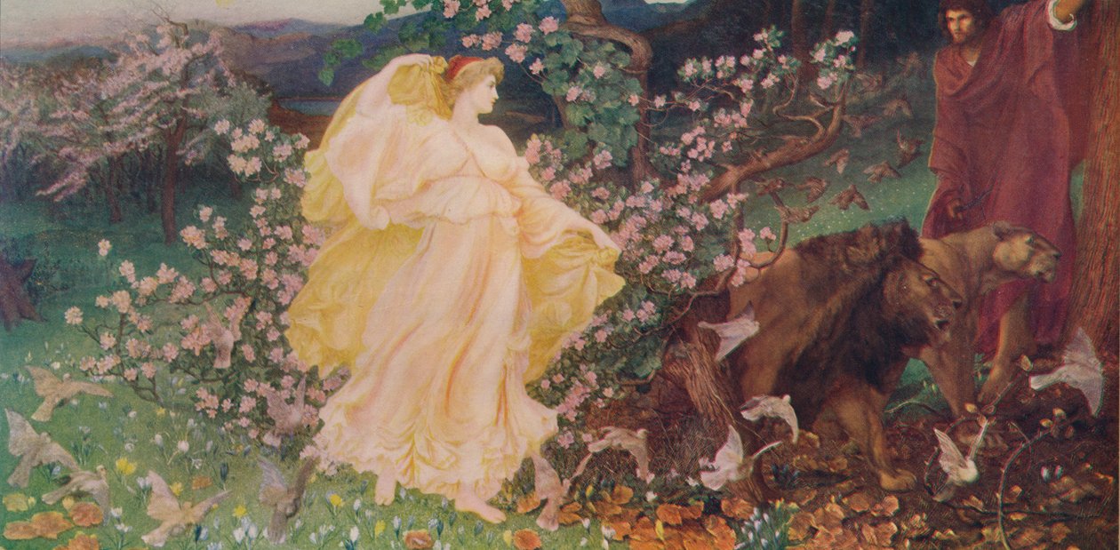 「ヴィーナスとアンチセス」、c1889、c1915 作： ウィリアムブレイクリッチモンド卿