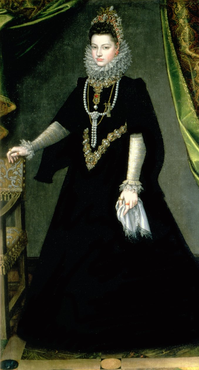 インファンタイザベラクララユージニア（1566-1633）、スペインのフィリップ2世（1556-98）とヴァロワのイザベラ（1545-68）の娘、1599 作： ソフォニスバアンギッソラ