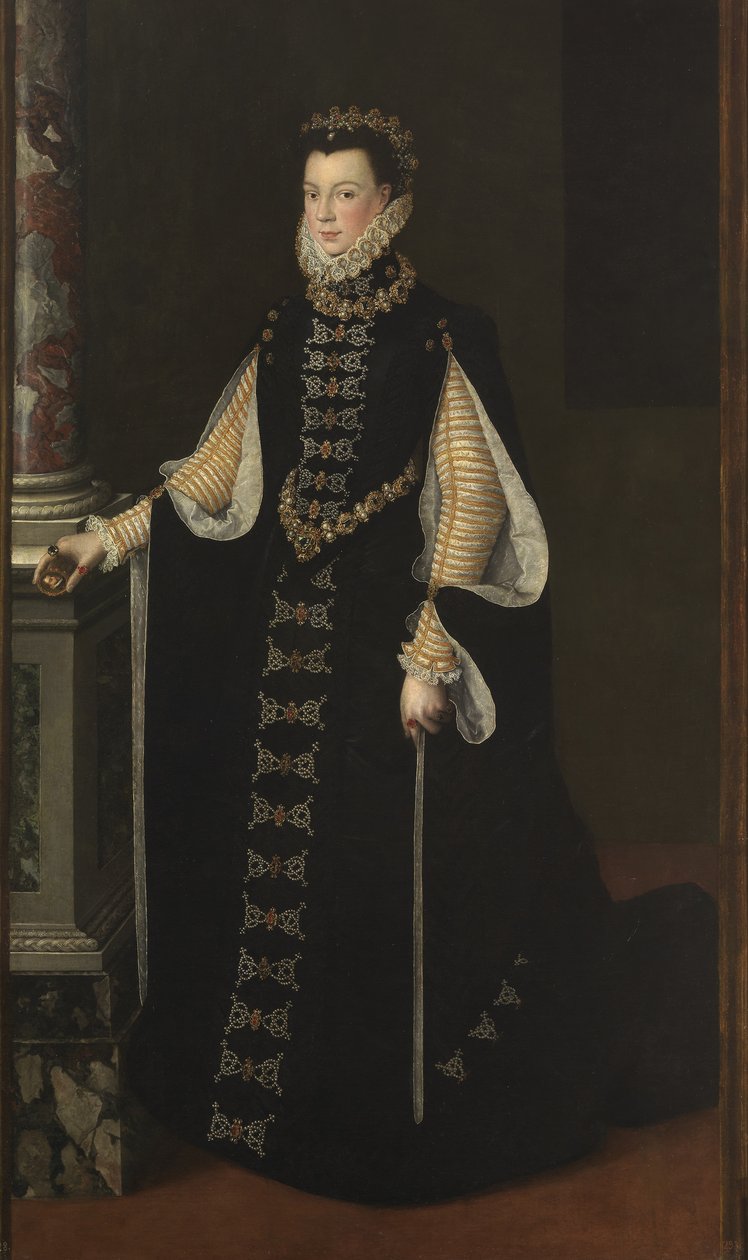 ヴァロワのエリザベス1545-1568、スペインの女王、1561-1565 作： ソフォニスバアンギッソラ