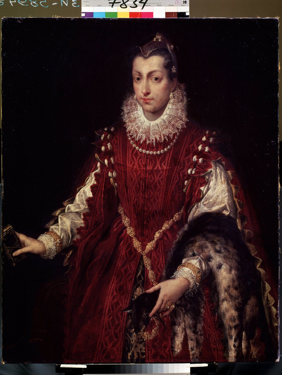 中世イタリアの裕福な家族の一員である貴族の肖像」 (貴族の肖像) 豪華