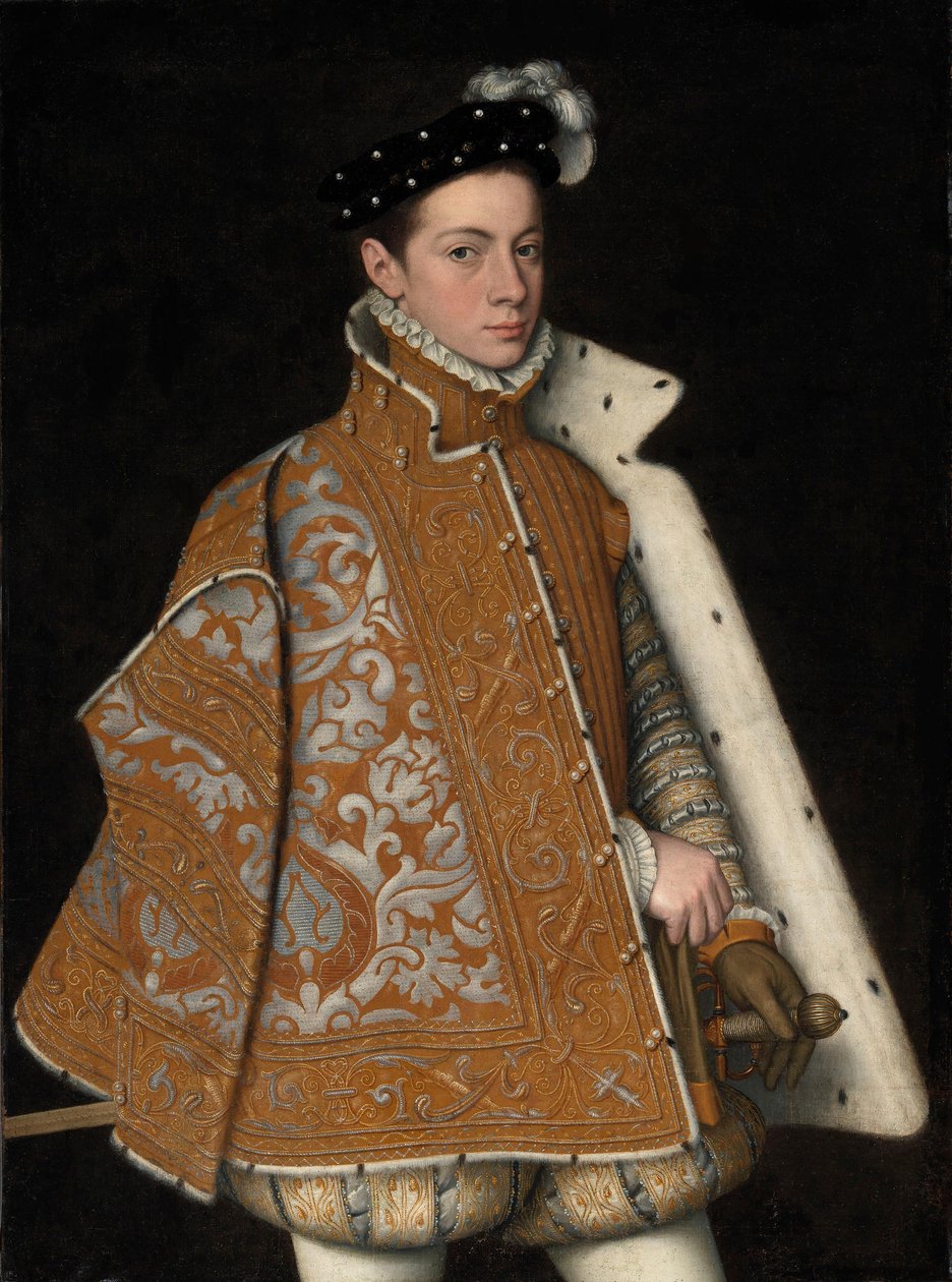 アレッサンドロ・ファルネーゼ公子（1545-1592）、後のパルマおよびピアチェンツァ公の肖像 作： ソフォニスバアンギッソラ