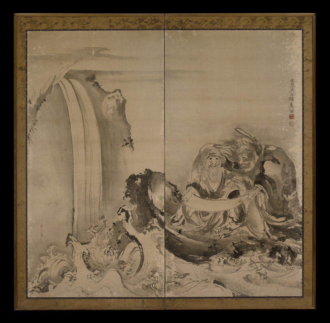 2つの図、1770年代（紙にインク） 作： So我Sho白