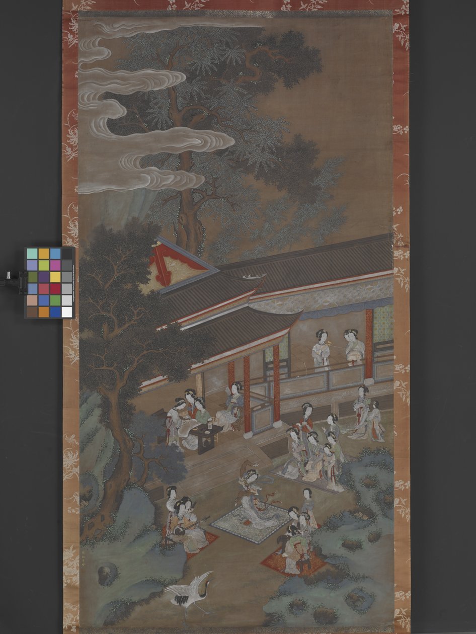 A Revel In The Han Palace》 制作年不詳 （紙にインク、彩色、金彩） 作： ソンニアン・リウ