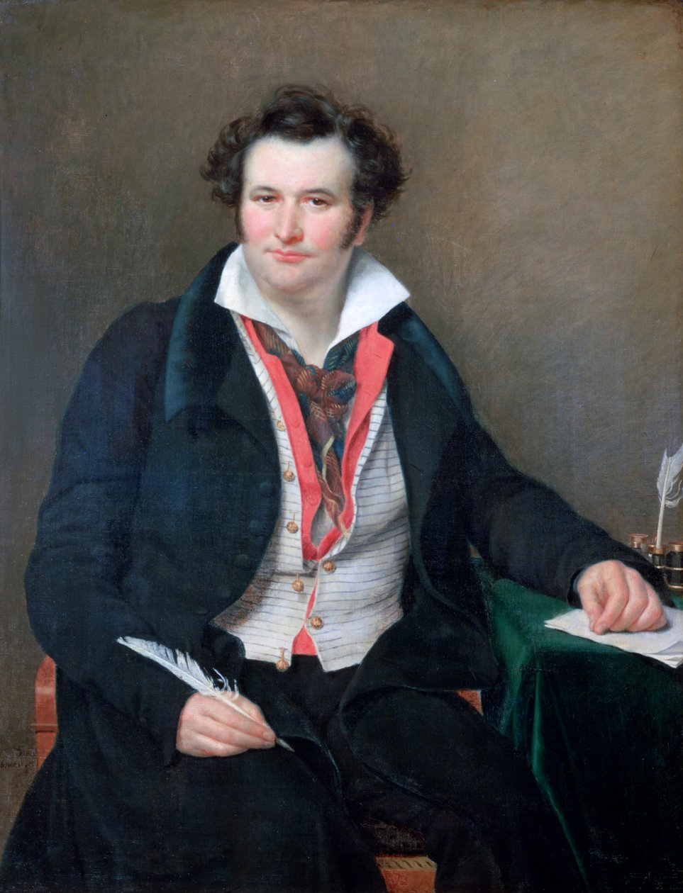 バーナードウルフの肖像、c1823 作： ソフィー・ルード