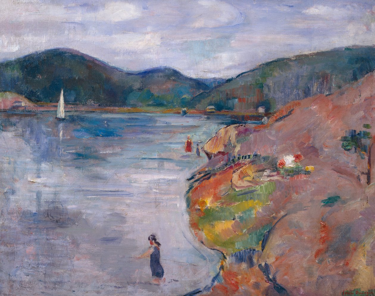 浜辺にて（絵画） 作： ソーレン・オンサージャー