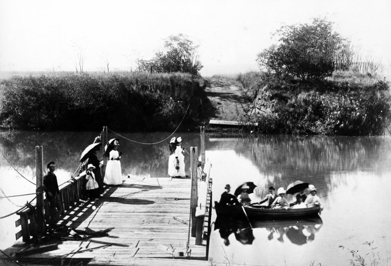 ベインズドリフト、ナタールのコロニー、1895年頃 作： 南アフリカの写真家