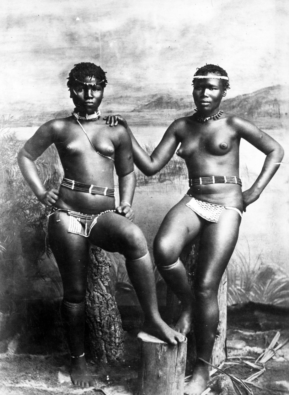 ズールー姉妹、1895年頃 作： 南アフリカの写真家