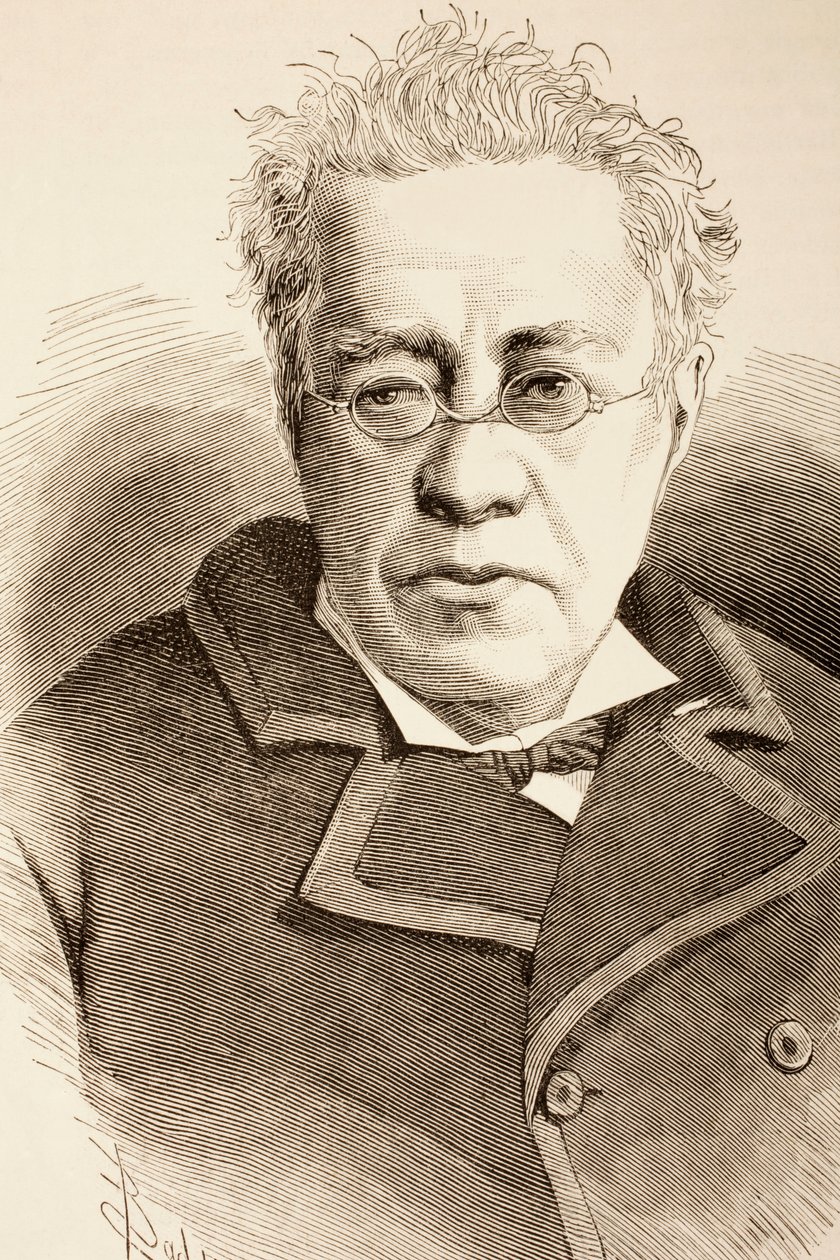 Manuel Orozco y Berra、1881年の「La Ilustracion Espanola y Americana」より 作： スペイン語学校