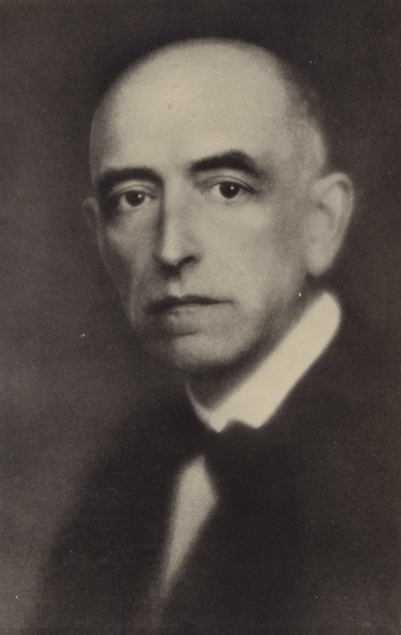 マヌエル・デ・ファリャ、スペインの作曲家（1876-1946）（モノクロ写真） 作： スペインの写真家