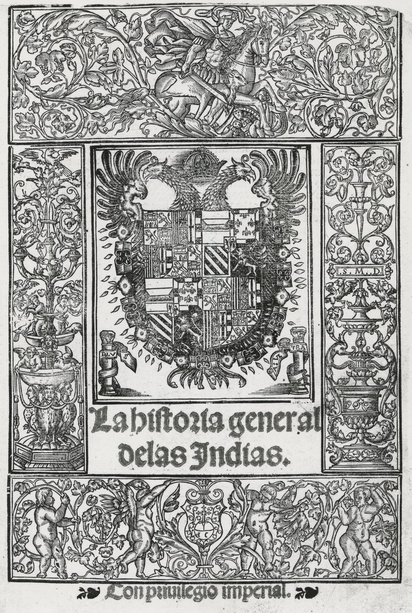 The General History of the Indies」の正面図。 作： スペイン語学校