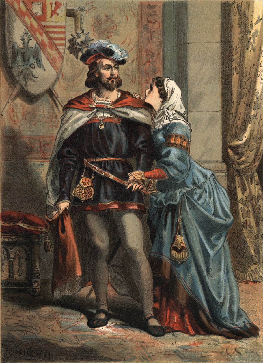 スペインのジャンヌ（ラ・フォル）（1479-1555）と配偶者のフィリップ・ル・ボー（1478-1506）（スペイン王、オーストリア大公）が、Juan Justo Huguet著「El Culto de la Hermosura」（Molinas Hermanos editores）に登場します。 作： スペイン語学校