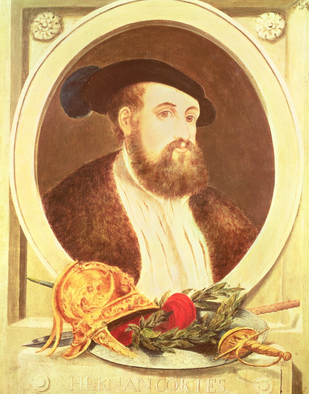 ヘルナン・コルテスの肖像（1485-1547） 作： スペイン語学校
