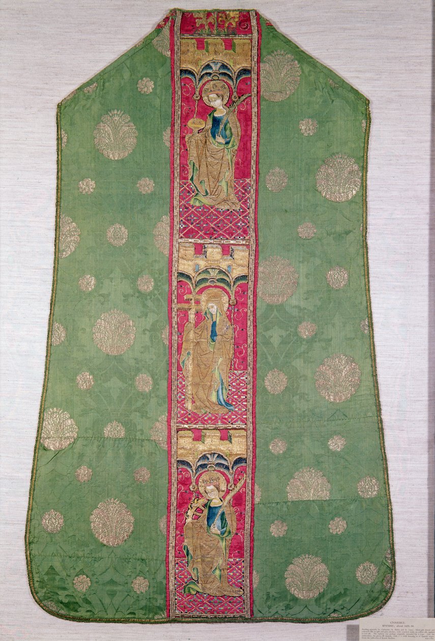 スペイン語Chasuble、c.1425-50（刺繍入りシルク） 作： スペイン語学校