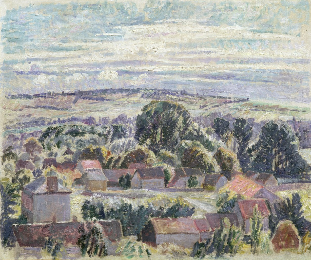 イギリスの風景、1910年頃 作： スペンサーフレデリックゴア