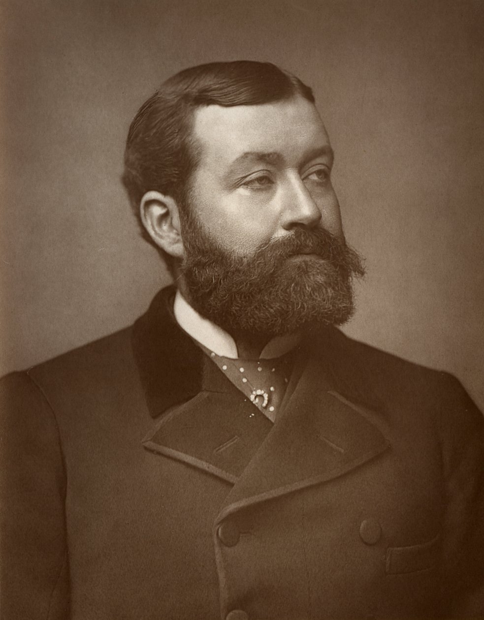 ジョージ・ロバート・シムズ、英国のジャーナリスト、詩人、劇作家、小説家、1884年 作： セントジェームズ写真会社
