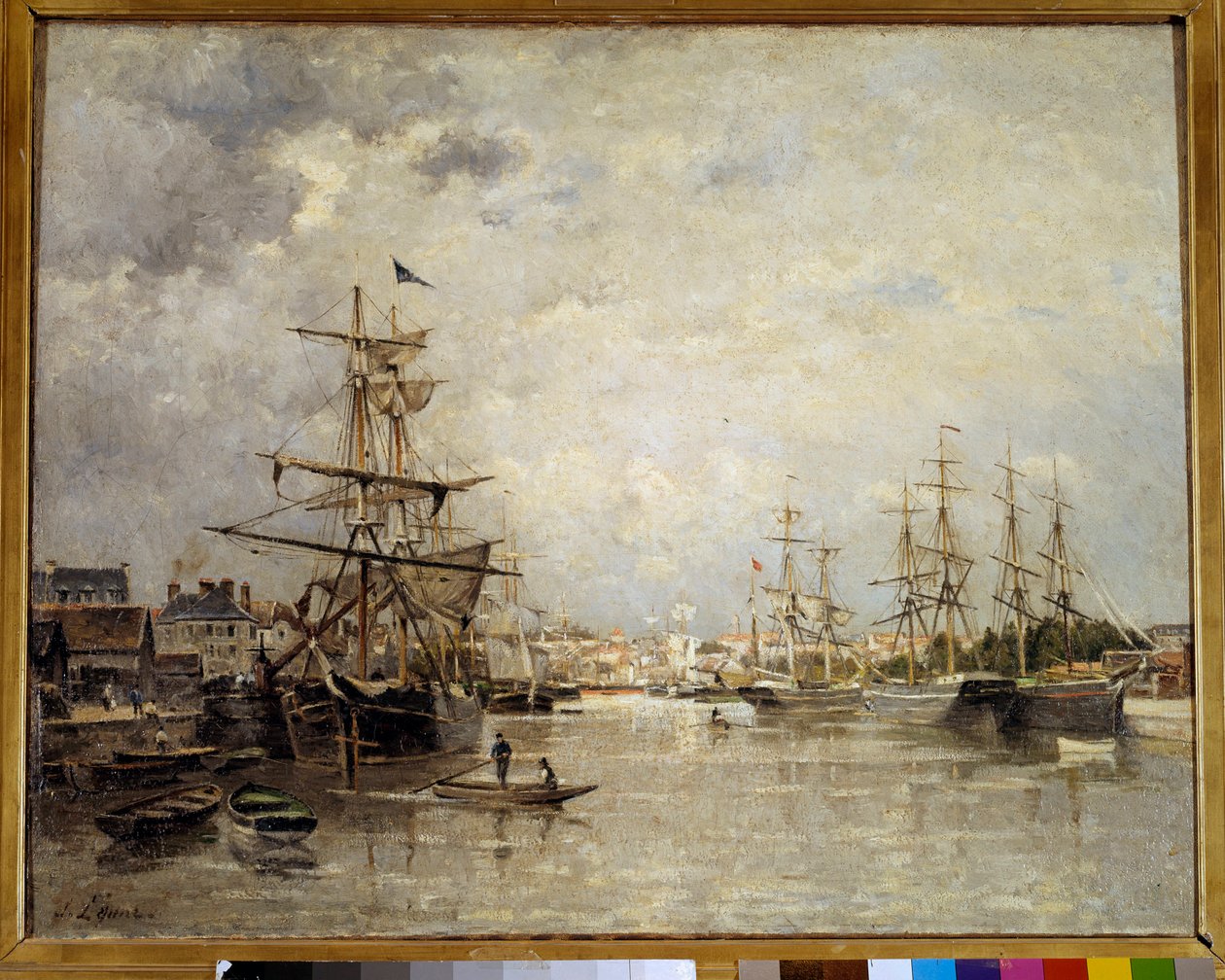 Le port de Caen 絵画 Stanislas Lepine (1835-1892) 1859 Sun.0,72x0,91 m パリ、オルセー美術館 作： スタニスラス・ビクター・エドゥアール・レパン