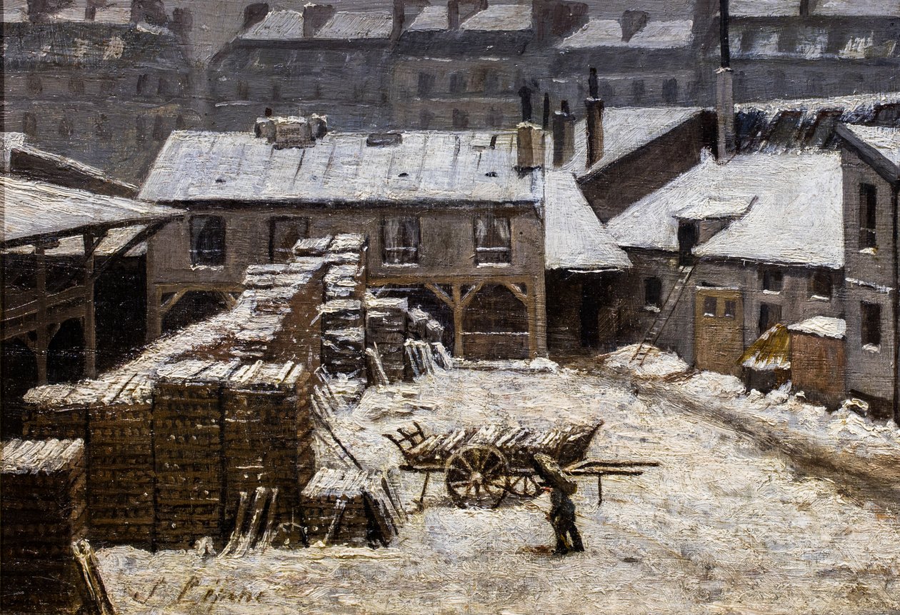 パリの雪 作： スタニスラス・ビクター・エドゥアール・レパン
