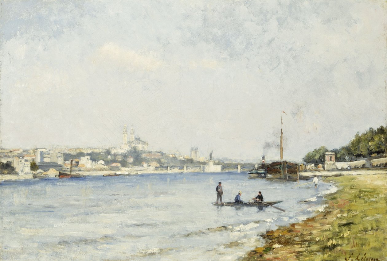 パッシーのセーヌ川、1880年頃（油彩・キャンバス） 作： スタニスラス・ビクター・エドゥアール・レパン