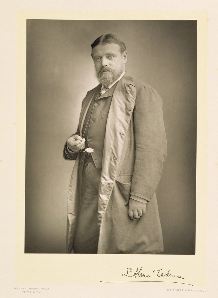ローレンス・アルマ＝タデマ（1836-1912）、画家、肖像写真 作： スタニスラウス・ワレリー