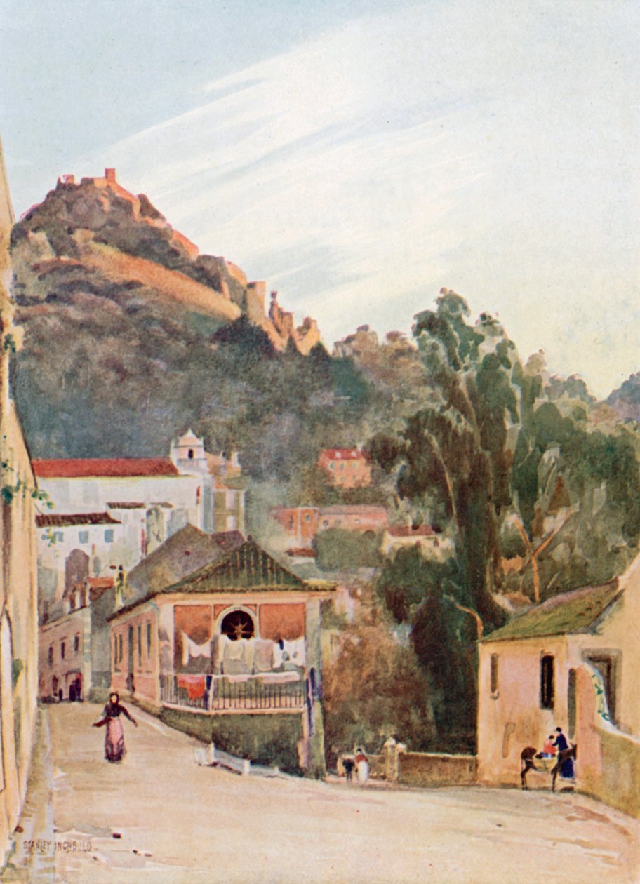 イブニング、シントラ（カラーリトグラフ） 作： スタンリー・インチボールド