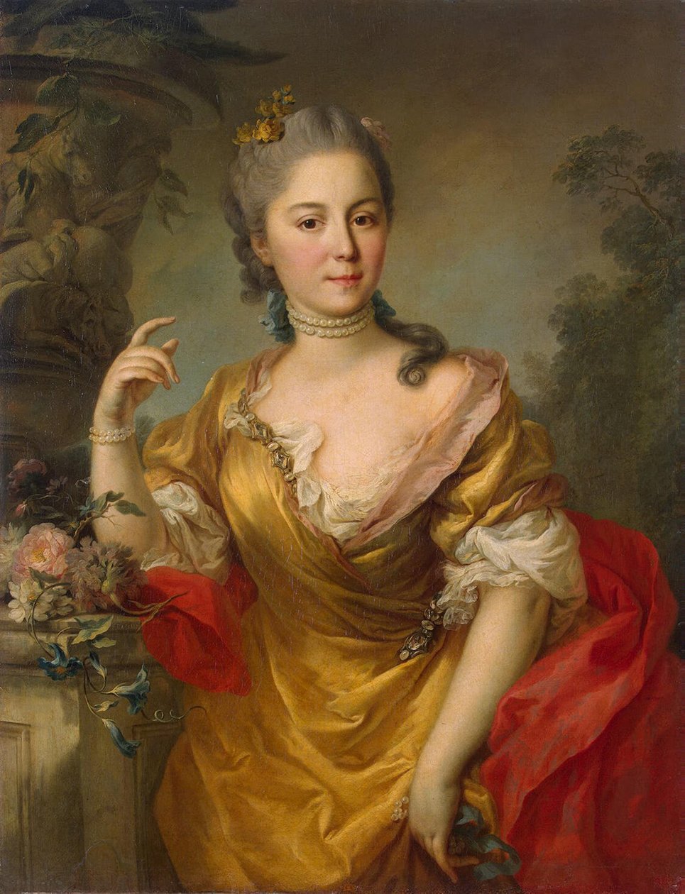 伯爵夫人アンナアレクサンドロフナChernyshovaの肖像、1764年 作： ステファノ・トレッリ
