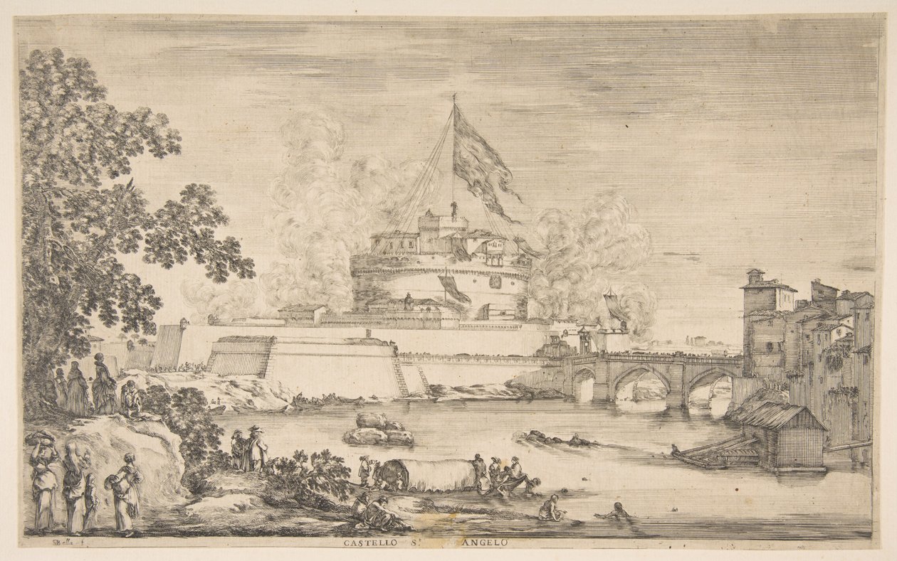 カステルサンアンジェロ、ca。 1634年。 作： ステファノ・デラ・ベラ