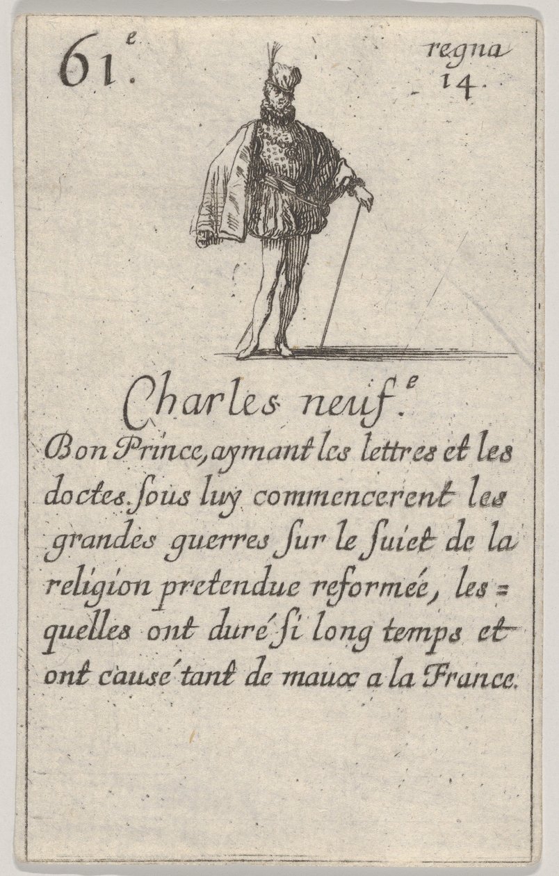 チャールズヌフ-ボンプリンス...、フランスの王のゲーム、ジュデロワドフランス、1644年。 作： ステファノ・デラ・ベラ