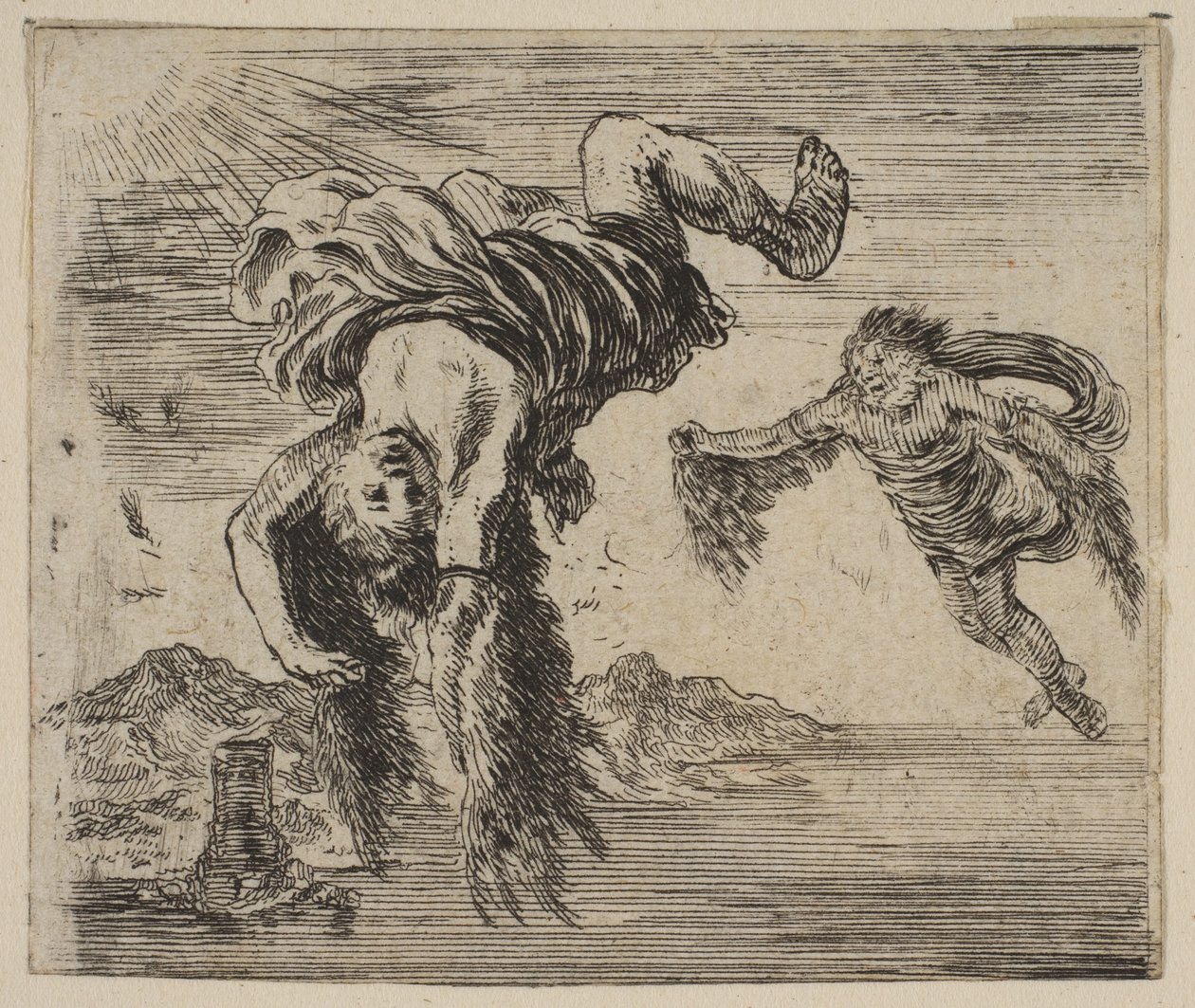 ダイダロスとイカルス、ゲームオブミソロジーJeu de la Mythologie、1644年。 作： ステファノ・デラ・ベラ