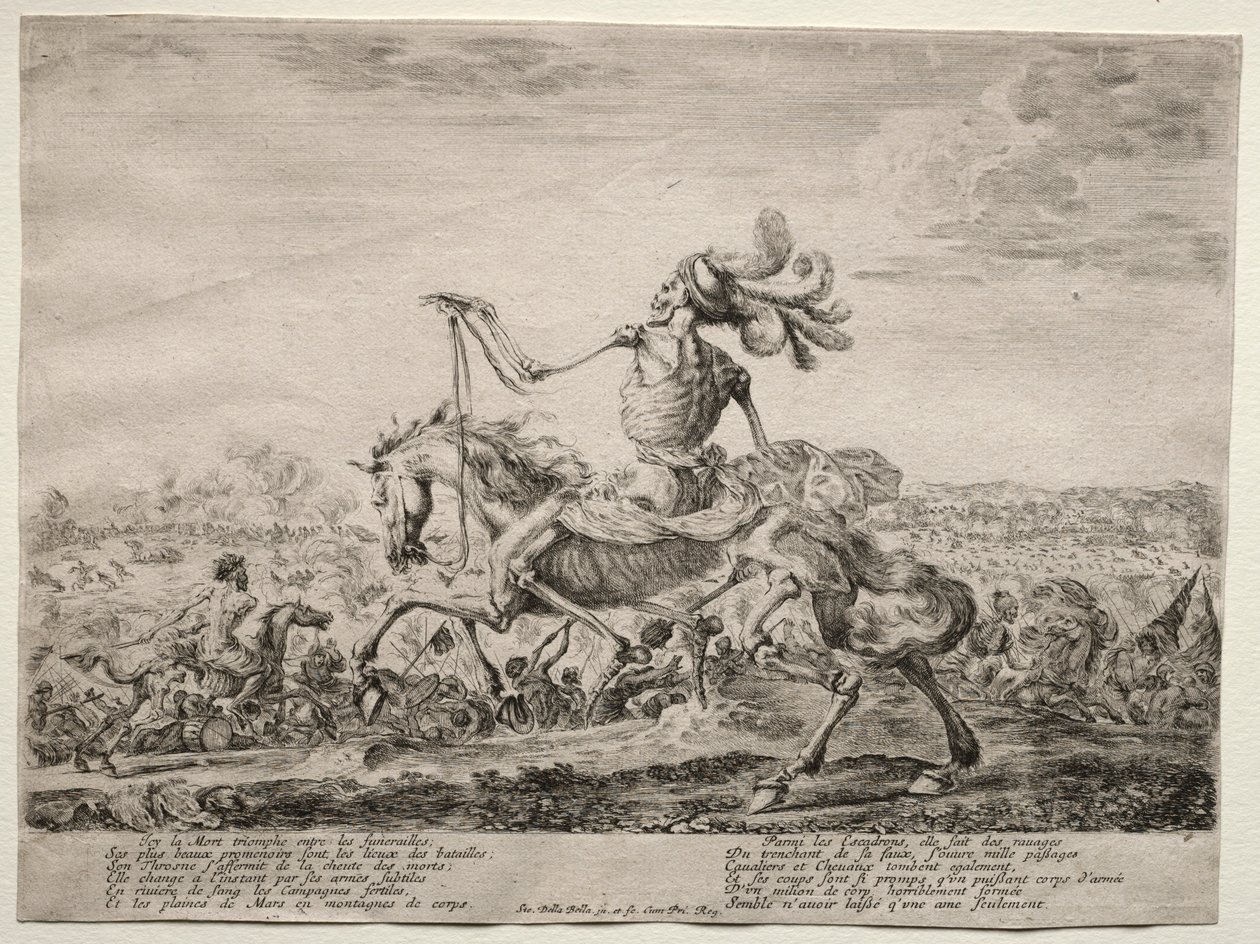 戦場での死、1646-1647年。 作： ステファノ・デラ・ベラ