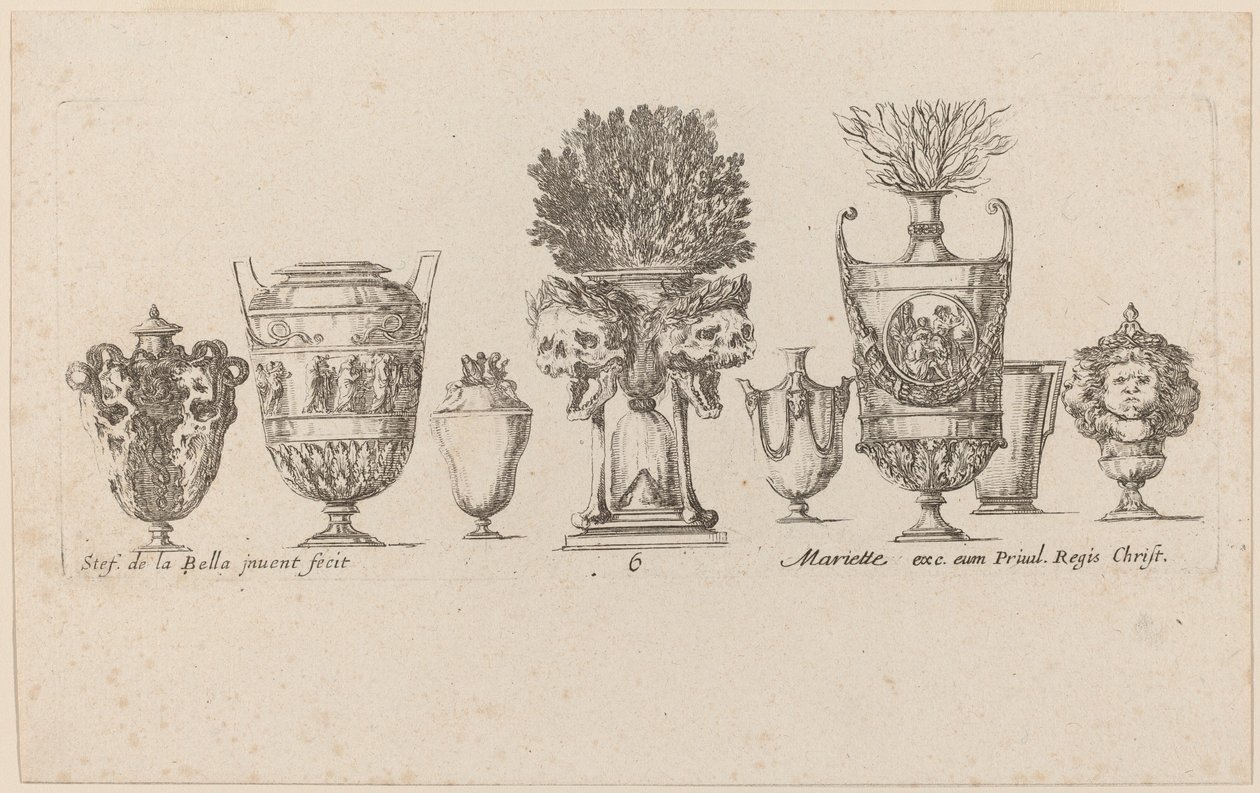 ファンタスティック 花瓶、おそらく 1646 年製。 作： ステファノ・デラ・ベラ