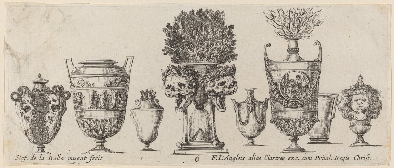 ファンタスティック 花瓶、おそらく 1646 年製。 作： ステファノ・デラ・ベラ