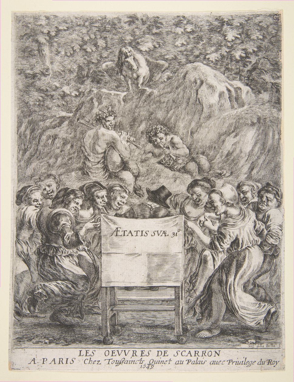 Les Oeuvres de Scarronの前作、1649年。 作： ステファノ・デラ・ベラ