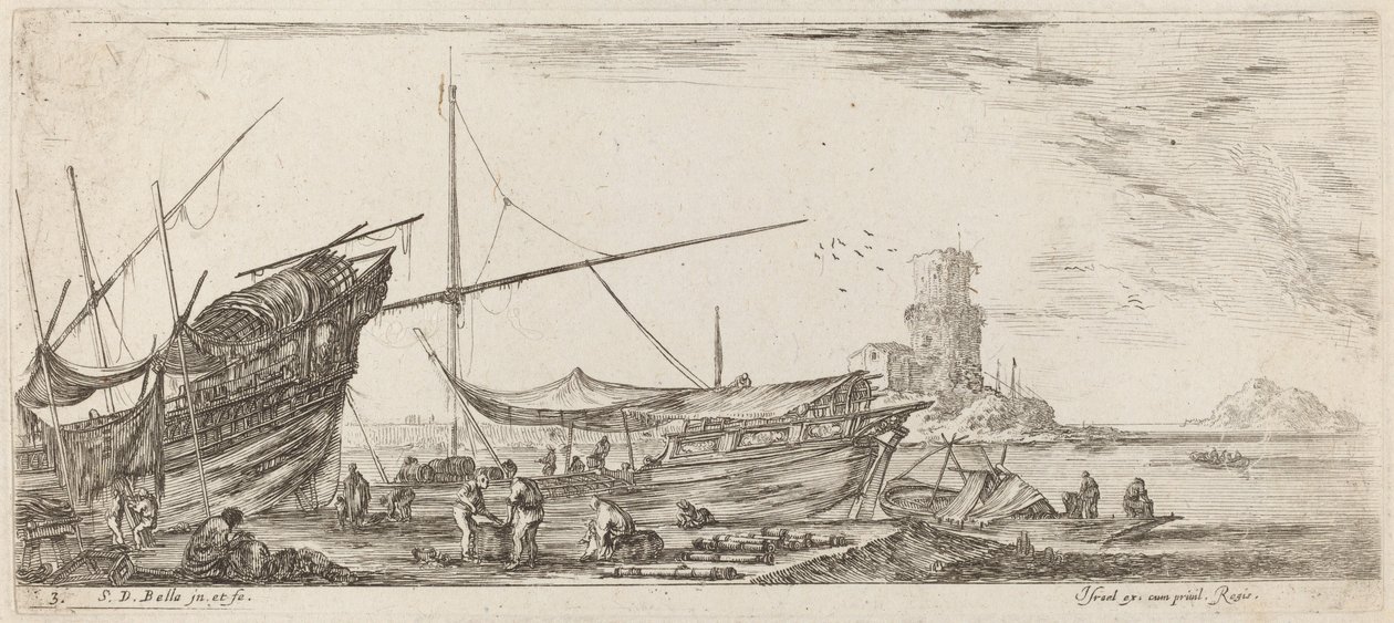 ハーバー ビュー、1644 年。 作： ステファノ・デラ・ベラ