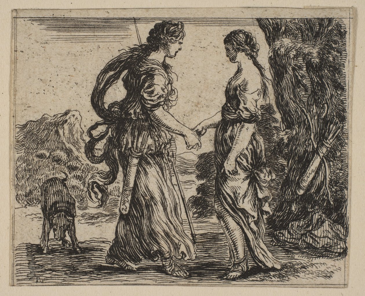 ジュピターとカリスト、ゲームオブミソロジーJeu de la Mythologie、1644年。 作： ステファノ・デラ・ベラ