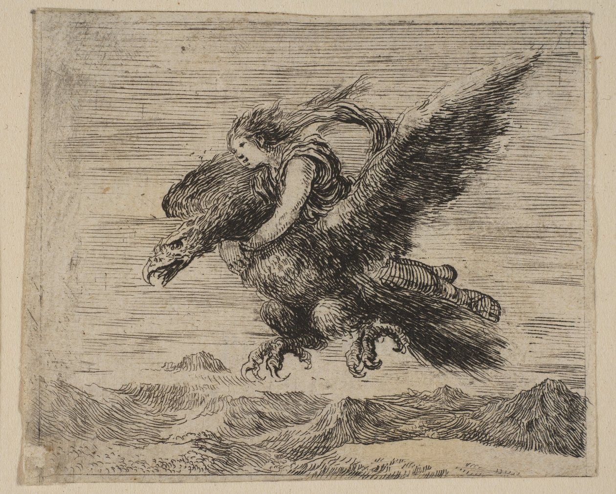 ジュピターとガニメデ、ゲームオブミソロジーJeu de la Mythologie、1644年。 作： ステファノ・デラ・ベラ