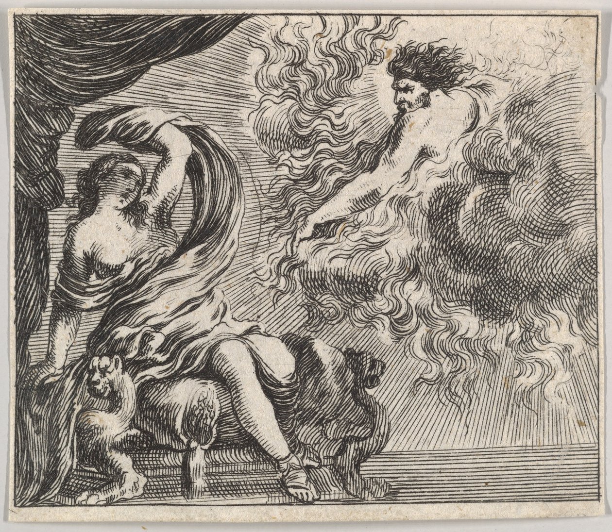 ジュピターとセメレ、ゲームオブミソロジーJeu de la Mythologie、1644年。 作： ステファノ・デラ・ベラ