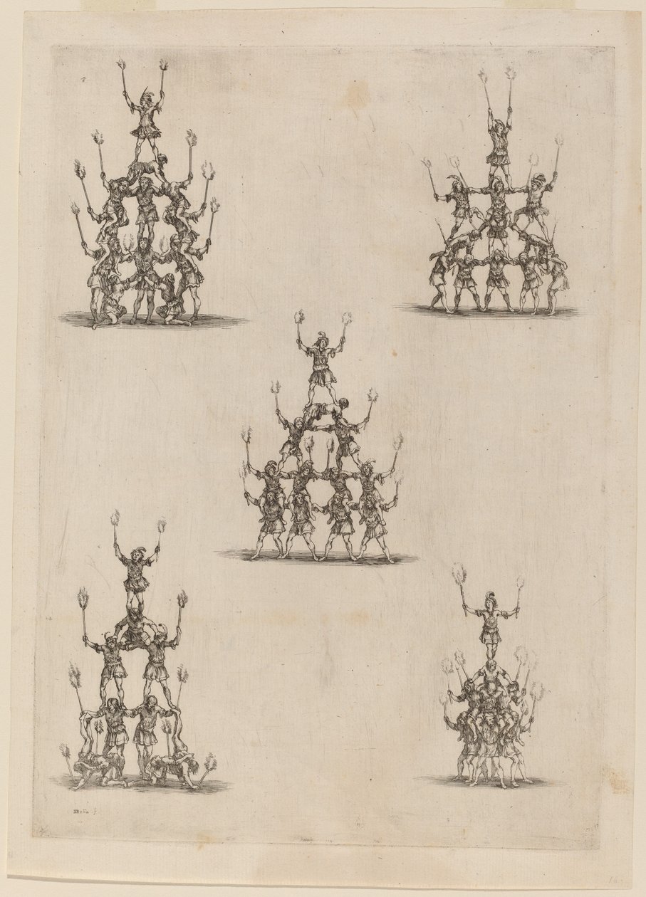 ジャグラーのピラミッド、1652年。 作： ステファノ・デラ・ベラ