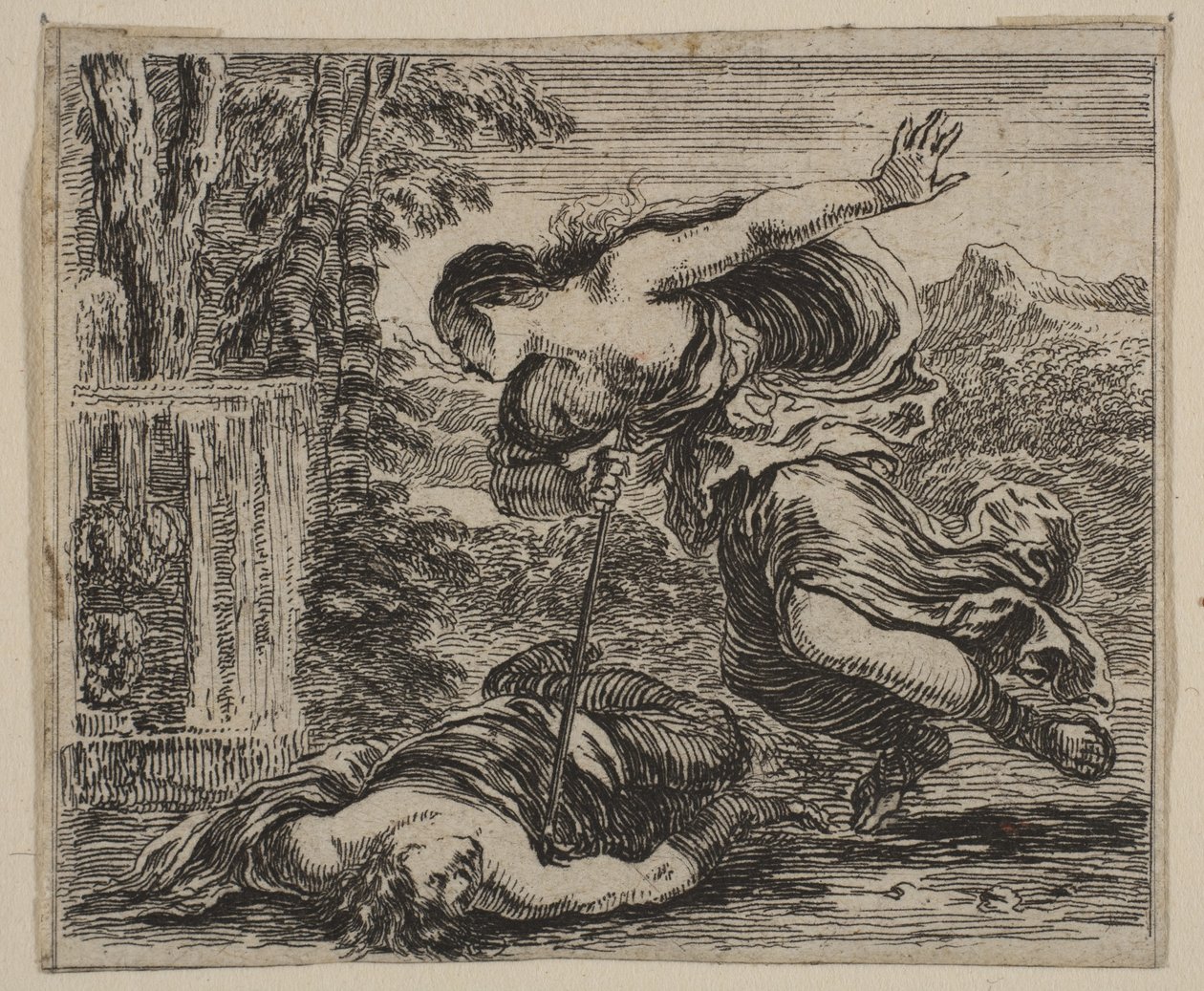 Pyramus and Thisbe、Game of Mythology Jeu de la Mythologie、1644。 作： ステファノ・デラ・ベラ