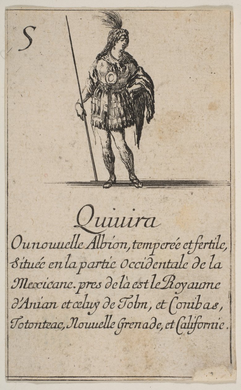 キビラ、「地理学のゲーム」より Jeu de la Géographie, 1644. 作： ステファノ・デラ・ベラ
