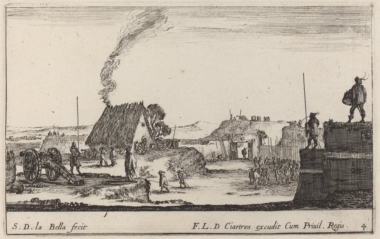 ドラムを演奏する兵士、c。 1641年。 作： ステファノ・デラ・ベラ