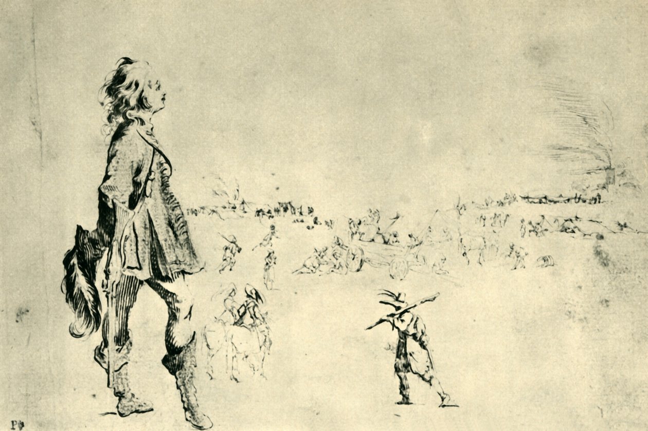 立っている男性像、1633-1634、1943。 作： ステファノ・デラ・ベラ