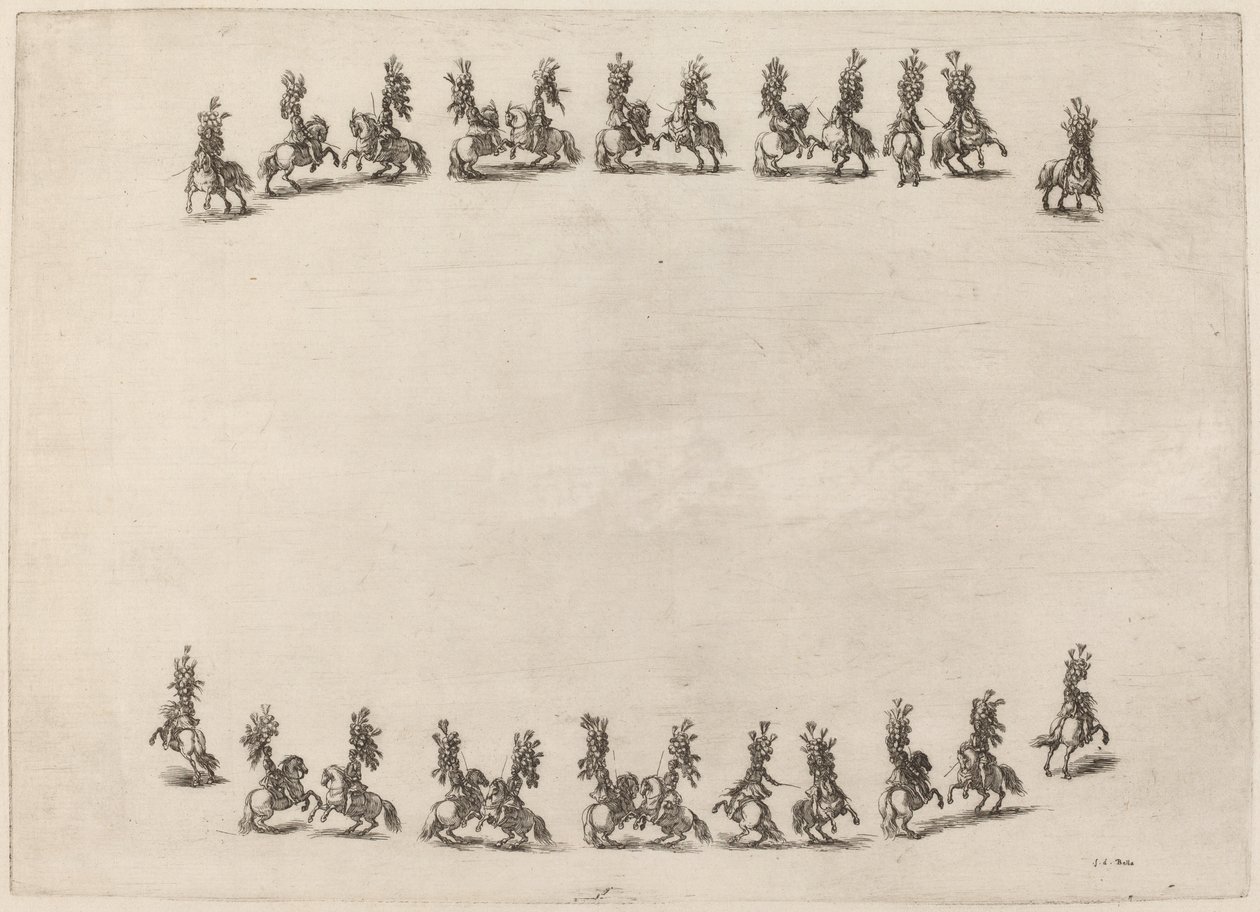 1652 年の 24 人のキャヴォティング キャバリアーズ。 作： ステファノ・デラ・ベラ