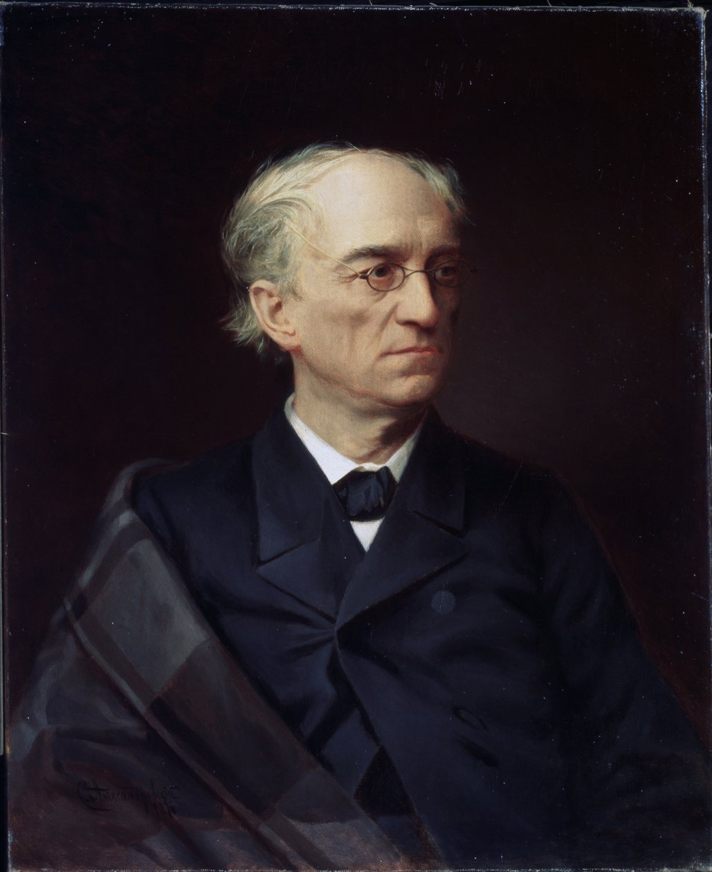 詩人の肖像 Fyodor Ivanovich Tyutchev (Theodore Tiuttchev y Tiutchev) 作： ステパン・フョードロヴィッチ・アレクサンドロフスキー